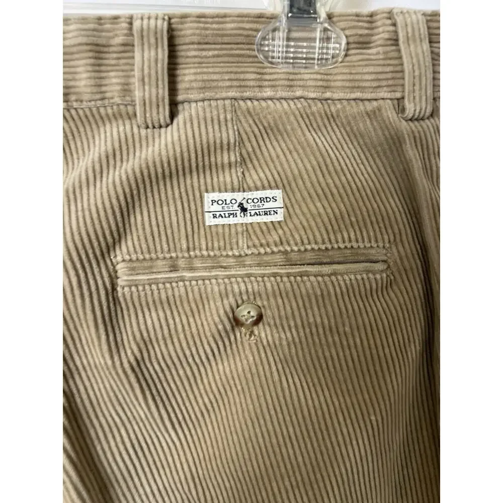 Polo Ralph Lauren Corduroy Pants Mens 36x32 Cords Beige Pants